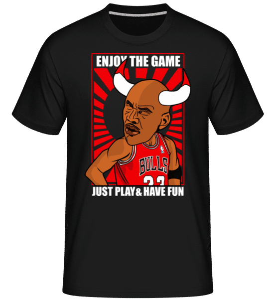 Aperçu: Michael Jordan -  T-Shirt Shirtinator homme - Noir - Devant