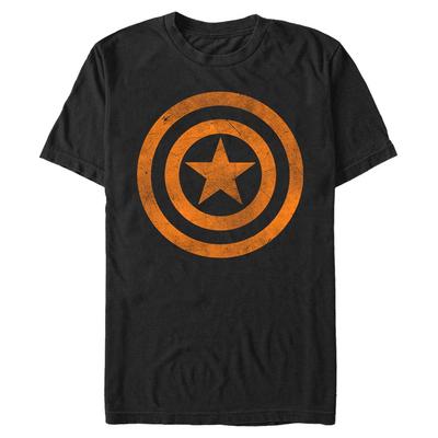 Marvel - Avengers - Logo Capn Orange - Halloween - Men's T-Shirt - Black - Front