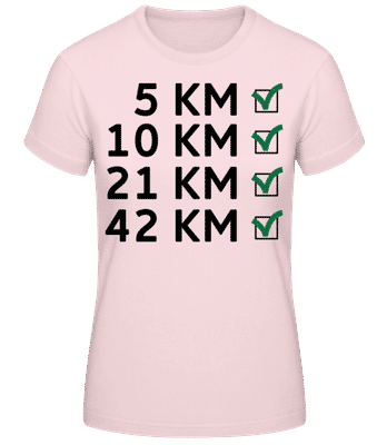 Marathon - Women's B&C T-Shirt - Pink - Front