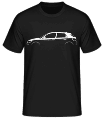 'Audi A1 Sportback (GB)' Silhouette · Camiseta básica para hombre