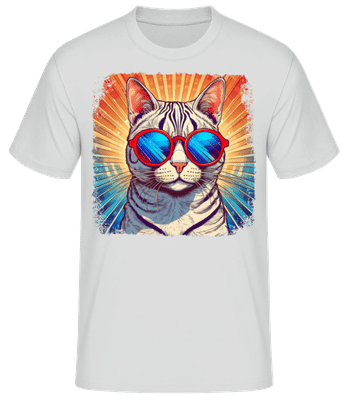 Bengal Cat Hippie Look - Men's Basic T-Shirt - Heather grey - Front