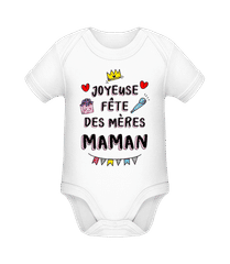 Joyeuse Fête Des Mères Maman · Body manches courtes bio
