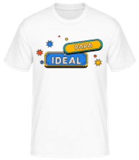 Papa Idéale - T-shirt standard Homme - Blanc - Devant
