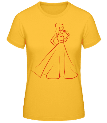 Bride Icon Red - T-shirt standard Femme - Jaune doré - Devant