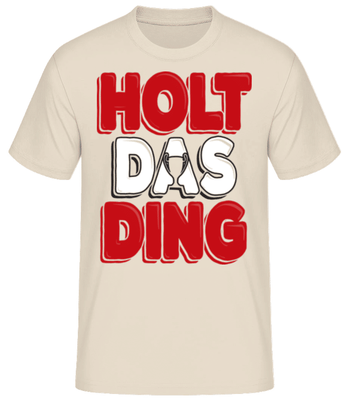Preview: football_3_AT - Men's B&C T-Shirt - Cream - Front