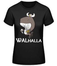 Walhalla - Frauen Basic T-Shirt - Schwarz - Vorne