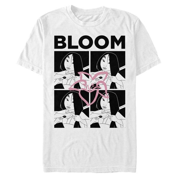 Aperçu: Disney - Mulan - Mulan Bloom Grid - Homme T-shirt - Blanc - Devant
