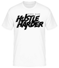 Work Hard Hustle Harder · Men's Basic T-Shirt