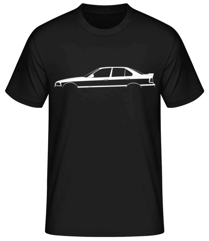 Náhled: 'BMW M3 E36' Silhouette - Pánské basic tričko - Černá - Napřed