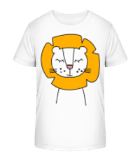 Cute Lion - Camiseta orgánica para niños Stanley Stella 2.0 - Blanco - delante
