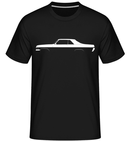 Aperçu: 'Opel Diplomat Coupe A' Silhouette -  T-Shirt Shirtinator homme - Noir - Devant