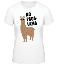 No Problama - T-shirt standard Femme - Blanc - Devant