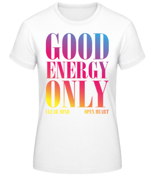 Aperçu: Good Energy Only - T-shirt femme B&C - Blanc - Devant