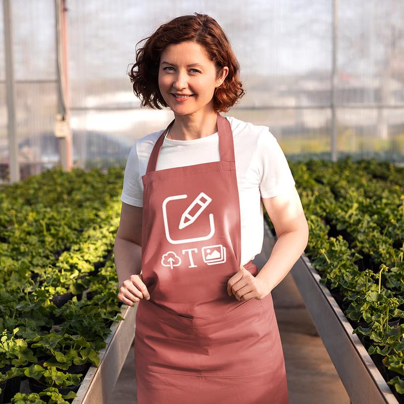 Náhľad: Zástera z organickej bio bavlny - Ružová