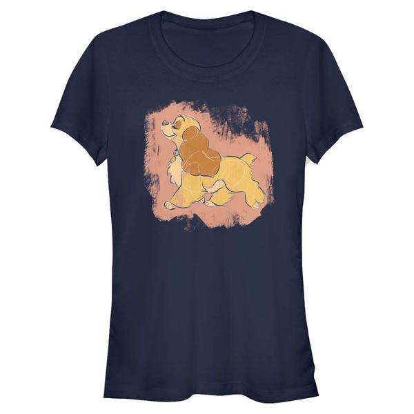 Aperçu: Disney Classics - La Belle et le Clochard - Lady Strut - Femme T-shirt - Bleu marine - Devant
