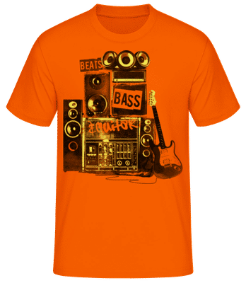 Beat Bass And Guitar - Men's B&C T-Shirt - Orange - Front