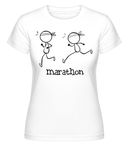 Preview: Marathon Icon -  Shirtinator Women's T-Shirt - White - Front