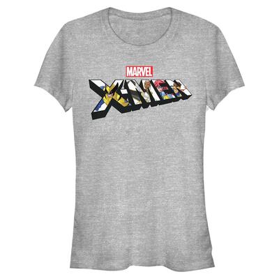 Marvel - X-Men - Logo Xmen Character - Women's T-Shirt - Heather grey - Front