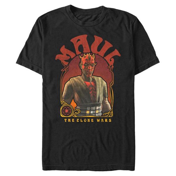 Preview: Star Wars - The Clone Wars - Darth Maul Maul Nouveau - Men's T-Shirt - Black - Front
