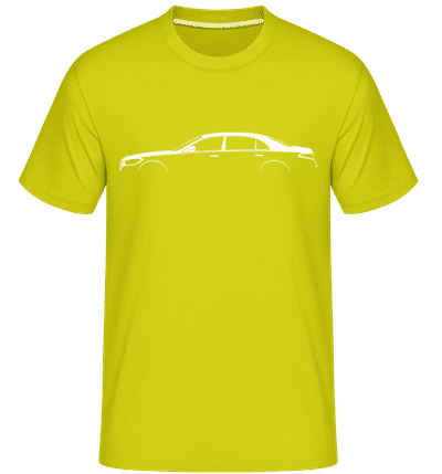 'Mercedes S W223' Silhouette -  Shirtinator Men's T-Shirt - Lime - Front