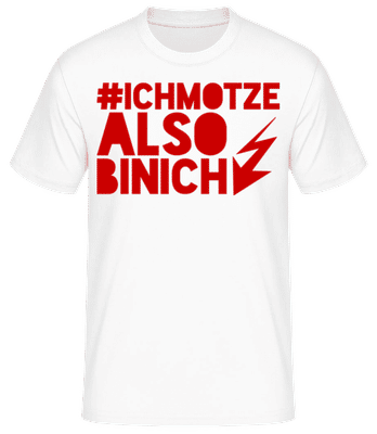 Also Bin Ich - Männer Basic T-Shirt - Weiß - Vorne