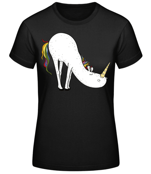 Aperçu: Licorne De Yoga Bücke - T-shirt femme B&C - Noir - Devant