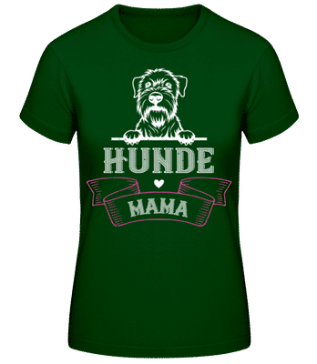 Hunde Mama - Frauen Basic T-Shirt - Flaschengrün - Vorne