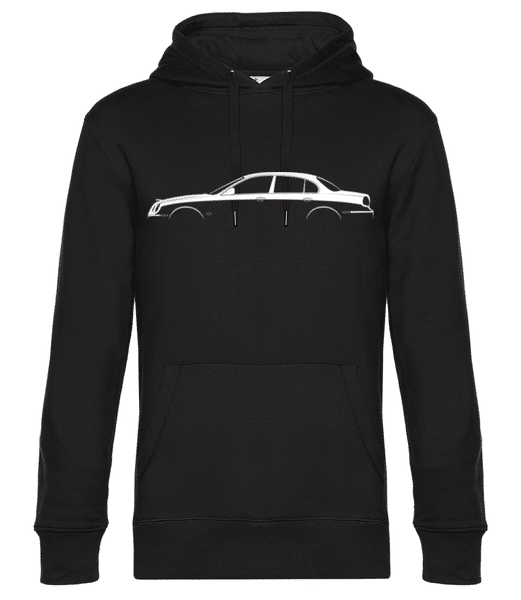 Aperçu: 'Jaguar S-Type' Silhouette - Sweat à capuche premium Unisexe - Noir - Devant