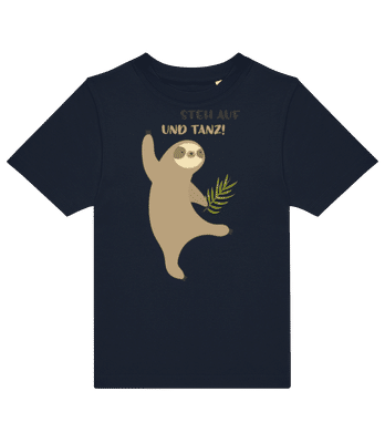 Steh Auf Und Tanz - Kinder T-Shirt B&C - Marine - Vorne