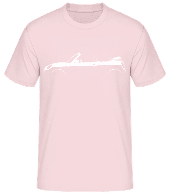 'Mini Cooper Cabrio (F57)' Silhouette - T-shirt standard Homme - Rose - Devant