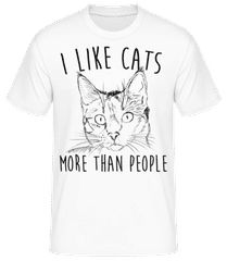 I Like Cats More Than People · Camiseta para hombre B&C