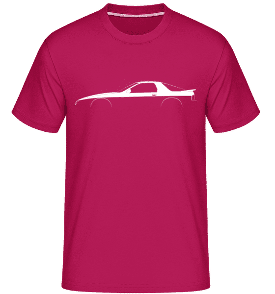 Preview: 'Mazda RX-7 FC' Silhouette - Shirtinator Men's T-Shirt - Magenta - Front