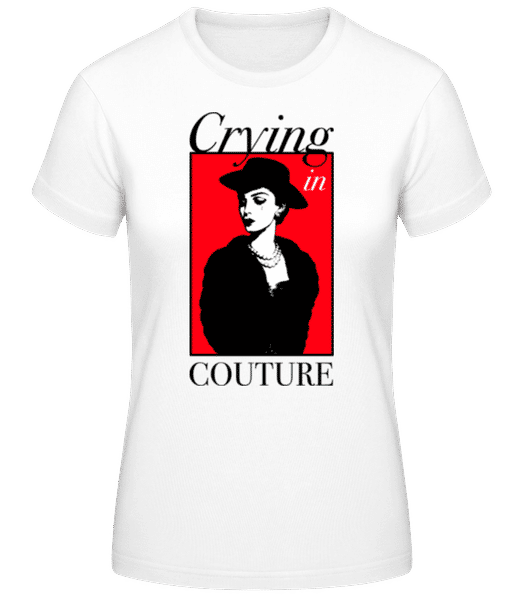 Aperçu: Crying In Couture - T-shirt standard Femme - Blanc - Devant