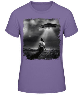 My 'Uber' Just Arrived - Camiseta básica de mujer - Lavanda - delante
