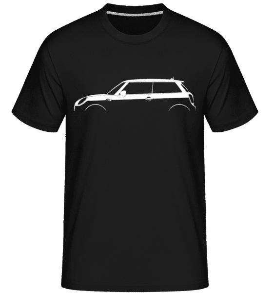 Aperçu: 'Mini Cooper (F56)' Silhouette -  T-Shirt Shirtinator homme - Noir - Devant
