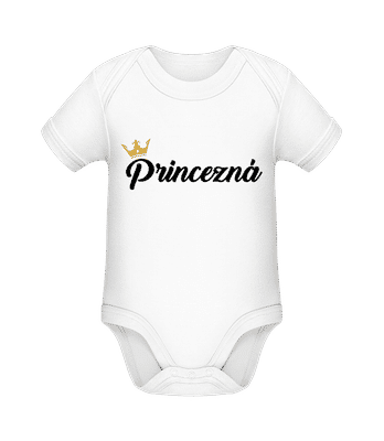 Princezná - Bio body pre deti - Biela - Predné