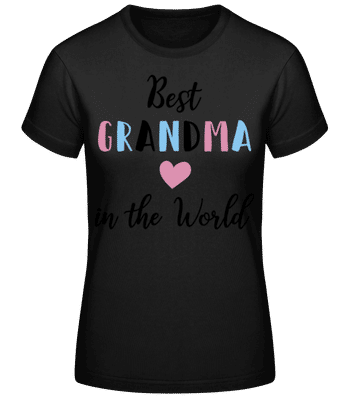 Best Grandma In The World - T-shirt standard Femme - Noir - Devant