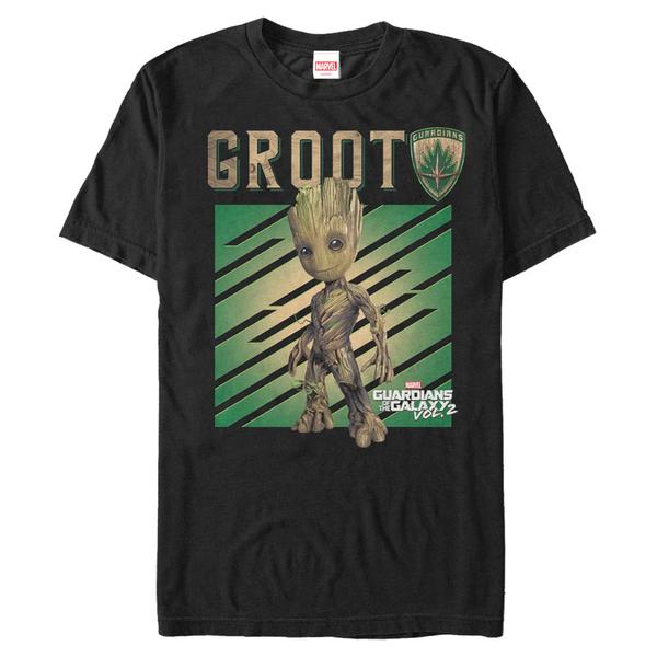 Aperçu: Marvel - Groot Tree - Homme T-shirt - Noir - Devant