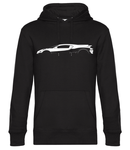 Aperçu: 'Bugatti Divo' Silhouette - Sweat à capuche standard homme - Noir - Devant