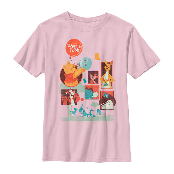 Aperçu: Disney - Winnie l'ourson - Skupina Pooh and Friends - Enfant T-shirt - Rose - Devant