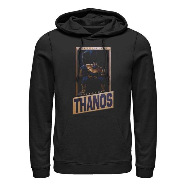 Aperçu: Marvel - Avengers - Thanos Perfectly Balanced - Unisex Sweat à capuche - Noir - Devant