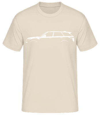 'Range Rover Sport (2022)' Silhouette - Männer Basic T-Shirt - Creme - Vorne