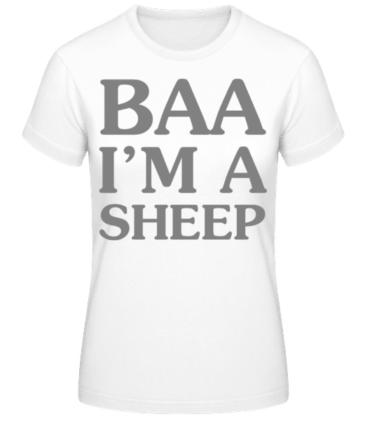 Aperçu: BAA I Am A Sheep - T-shirt standard Femme - Blanc - Devant