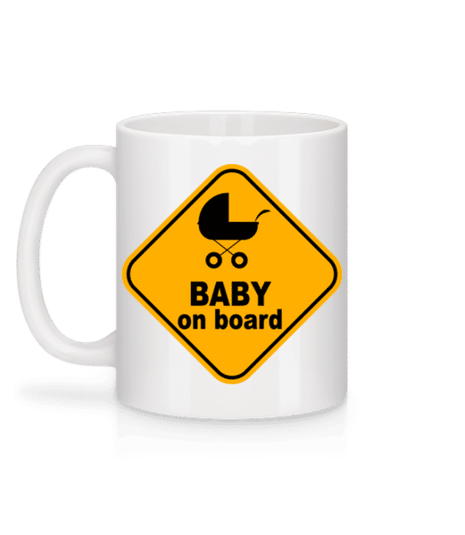 Aperçu: Baby On Board - Mug en céramique blanc - Blanc - Derrière