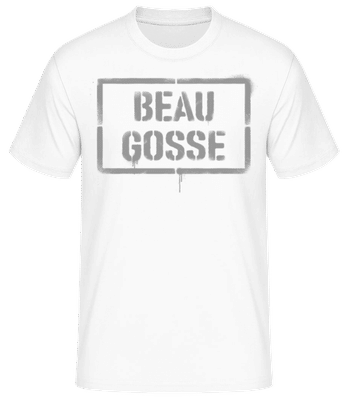 Beau Gosse Argot Français Joli - T-shirt standard Homme - Blanc - Devant