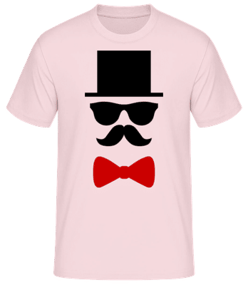 Nœud papillon rouge du marié - T-shirt standard Homme - Rose - Devant