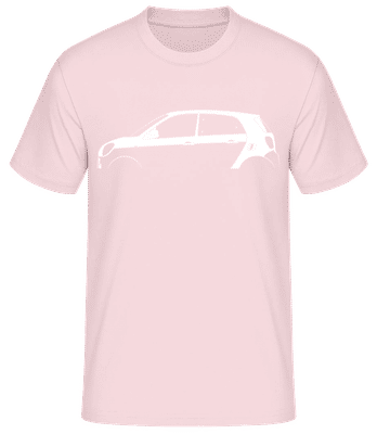 'Smart Forfour (W453)' Silhouette - Pánske basic tričko - Ružová - Predné