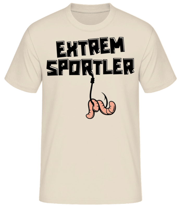 Vorschau: Extrem Sprotler - Männer Basic T-Shirt - Creme - Vorne