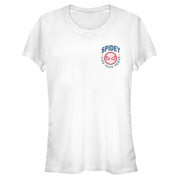 Preview: Marvel - Spider-Man - Spider-Man Spidey Pocket - Women's T-Shirt - White - Front