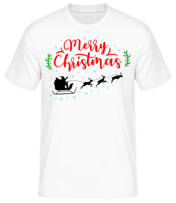 Merry Christmas Red - T-shirt standard Homme - Blanc - Devant